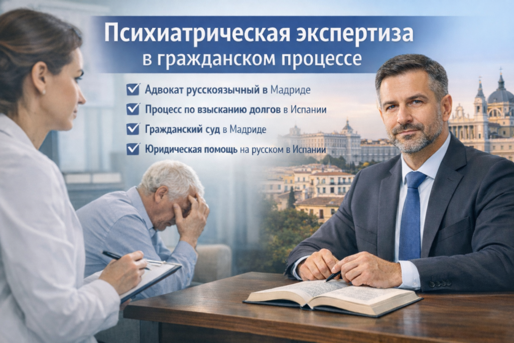 Психиатрическая экспертиза в судебном процессе в Испании