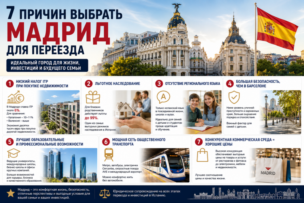 Плюсы жизни в Мадриде 2026