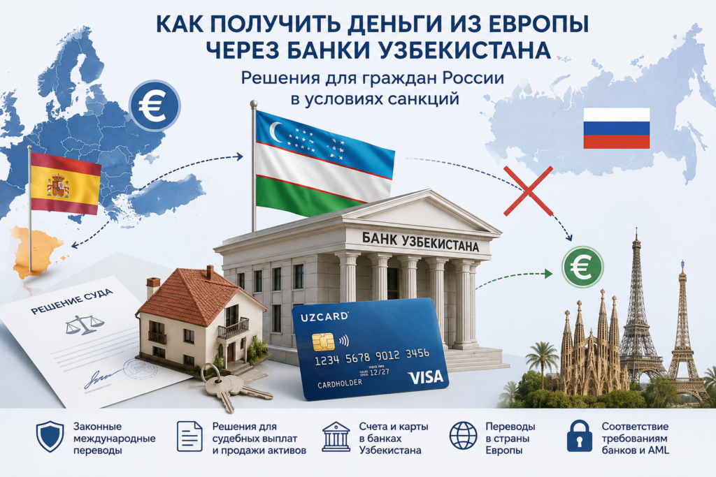 как россиянину получить деньги из Европы в 2026 г.